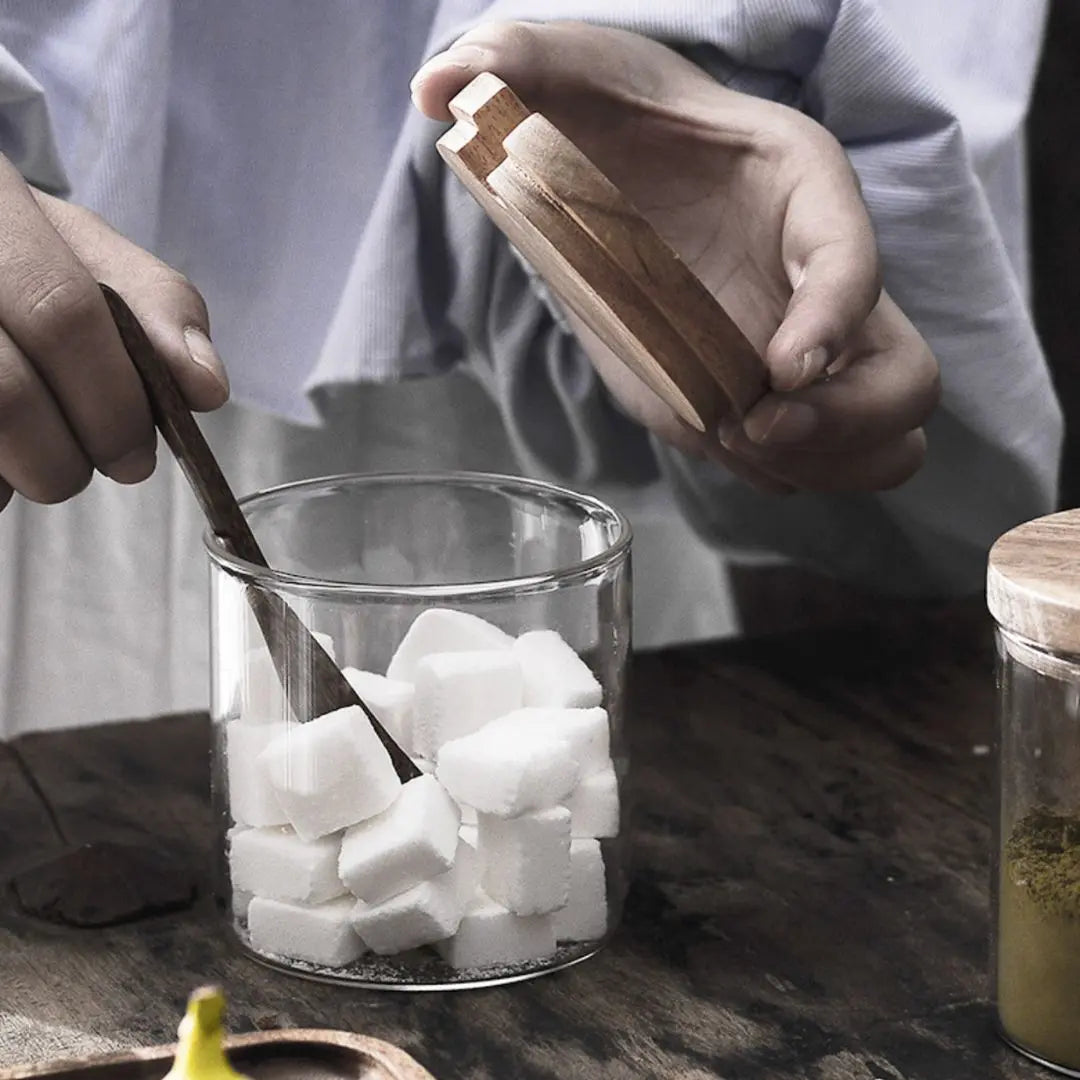 Woolier Wood Condiment Set-Speckled Space