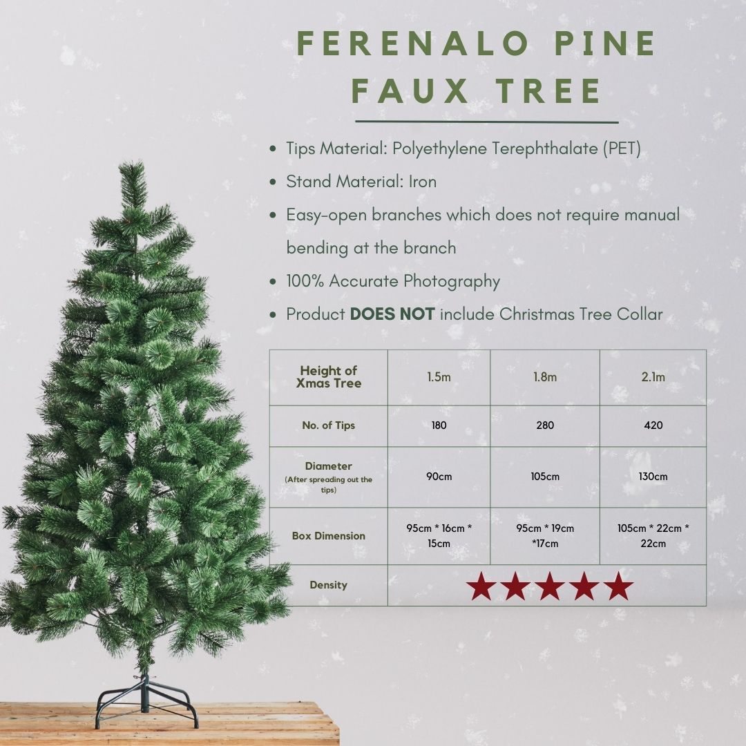 Ferenalo Pine Faux Christmas Tree