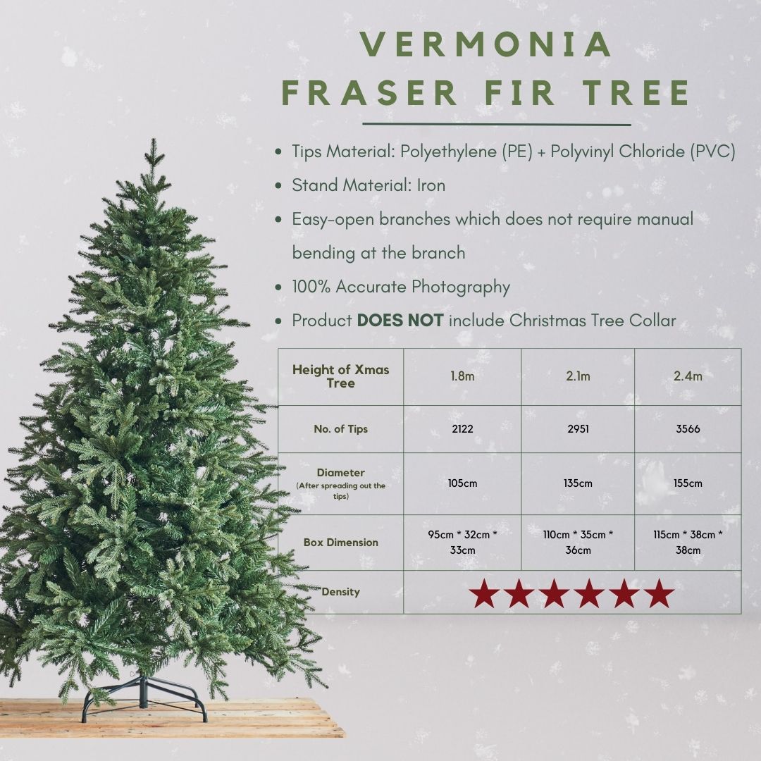 Vermonia Fraser Fir Faux Christmas Tree