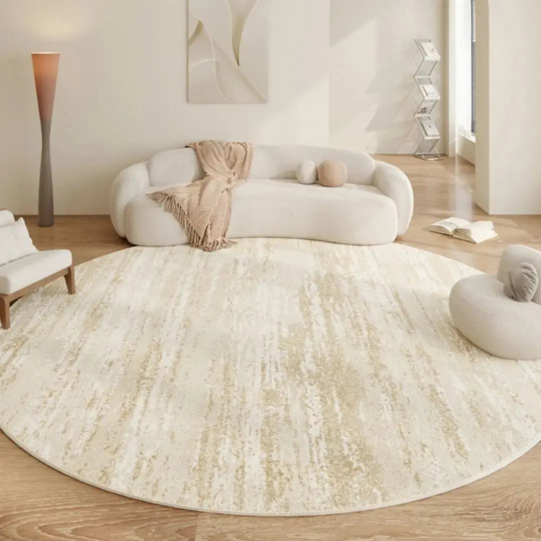 Benilo Round Water Resistant Carpet-Speckled Space