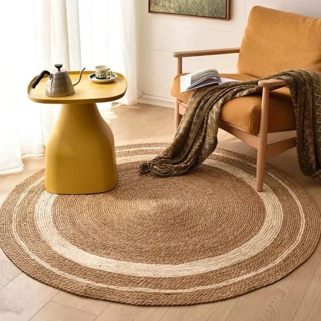 Priyan Hand Made Seagrass Rug-Speckled Space
