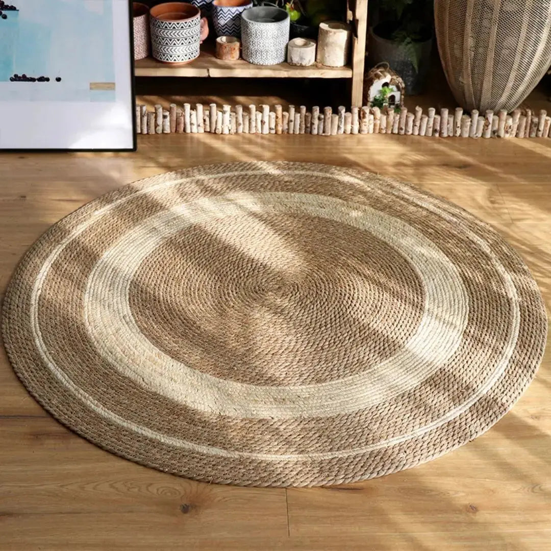 Priyan Hand Made Seagrass Rug-Speckled Space