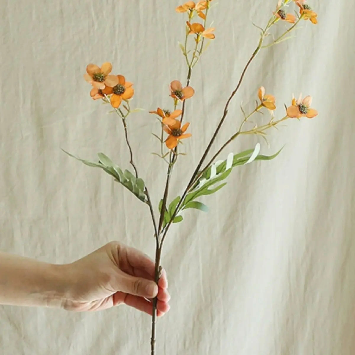 Faux Cosmos Wildflower - Orange My Store