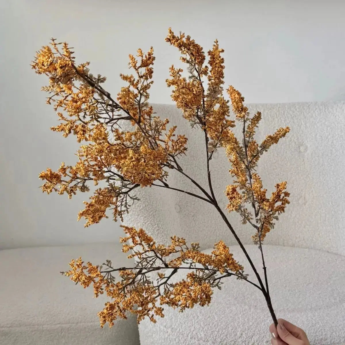 Faux Gypsophila Branch - Rustic Orange My Store