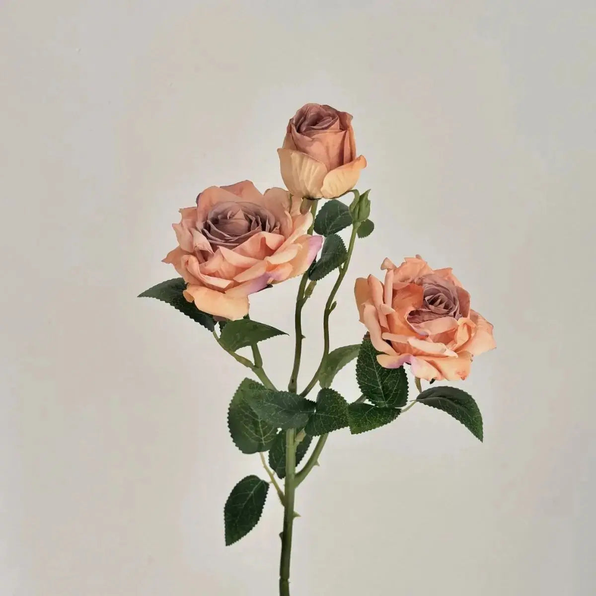 Faux Rose Flower - Dusty Khaki My Store