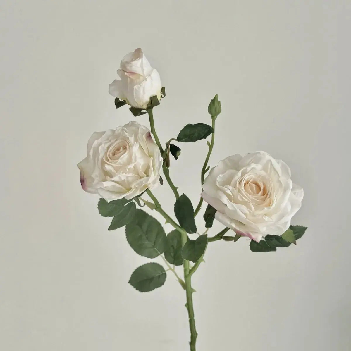 Faux Rose Flower - White My Store