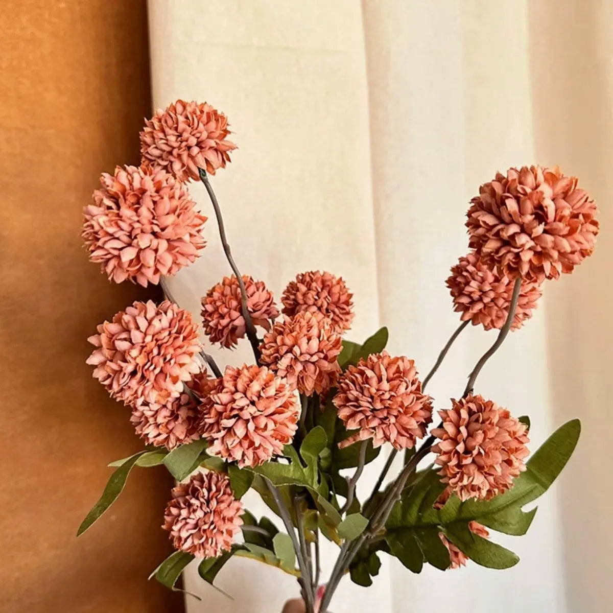 Faux Shallot Flower - Rustic Orange My Store