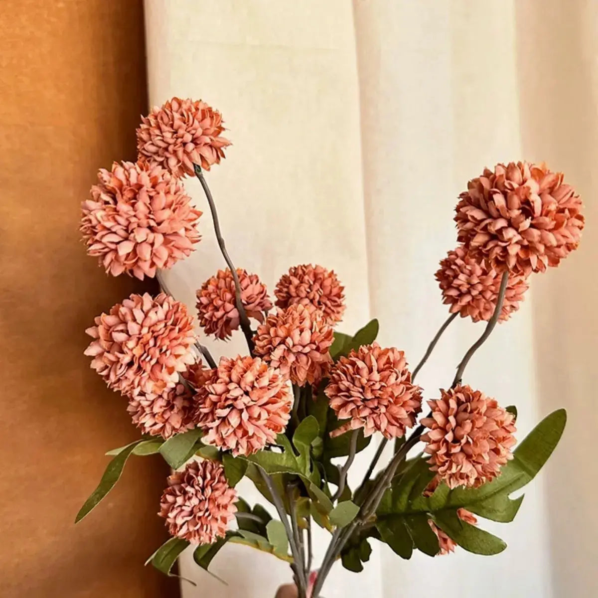 Faux Shallot Flower - Rustic Orange My Store