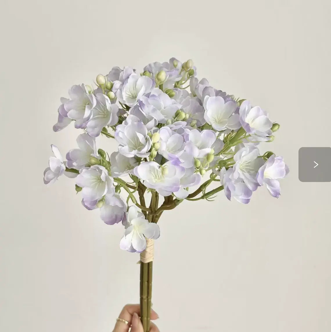 Faux Snowball Viburnum Bunch - Dusty Purple My Store