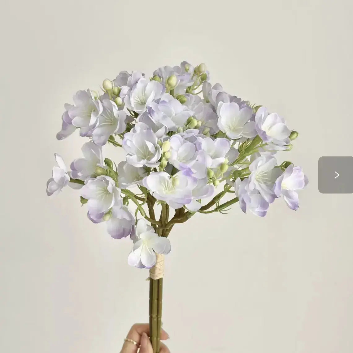 Faux Snowball Viburnum Bunch - Dusty Purple My Store