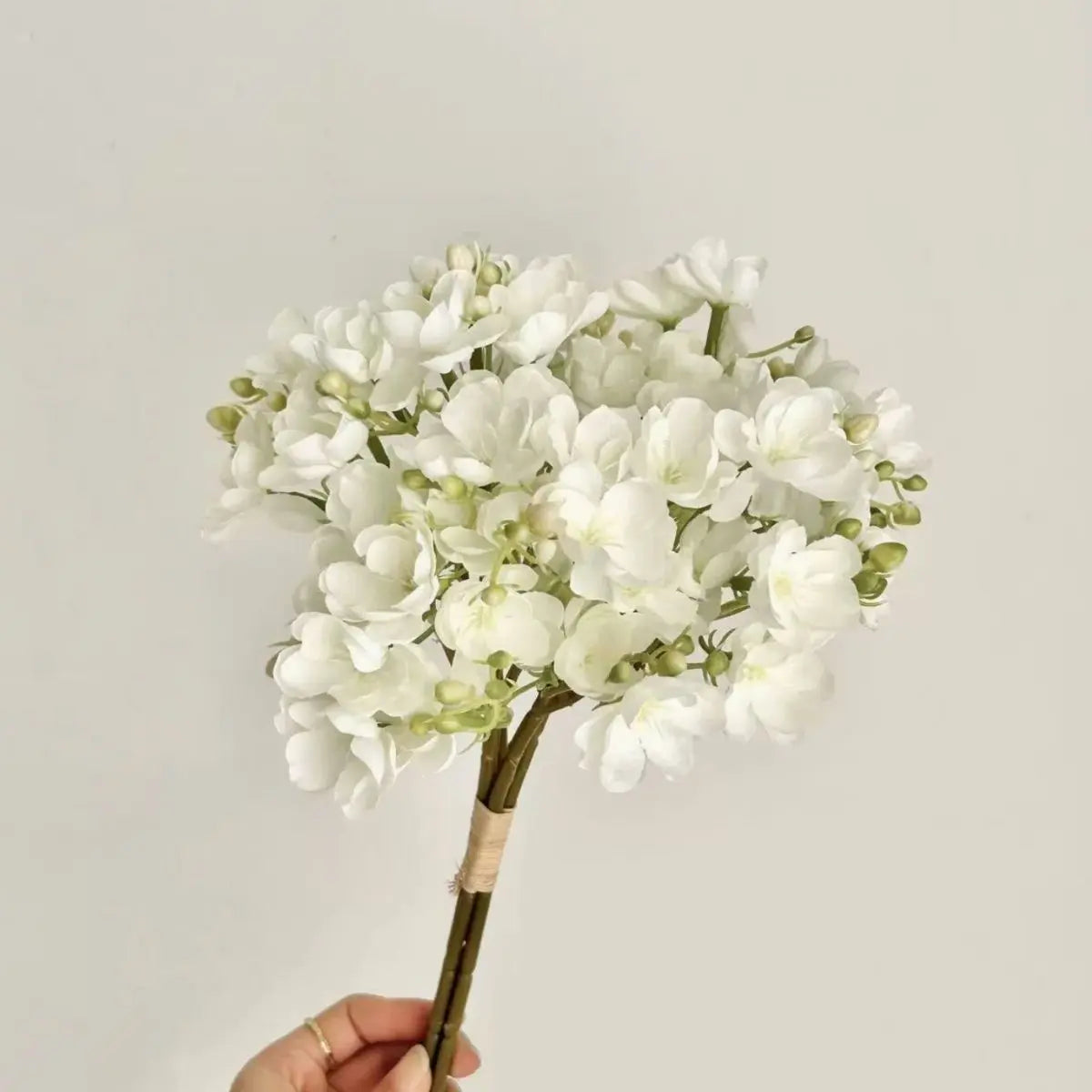 Faux Snowball Viburnum Bunch - White My Store
