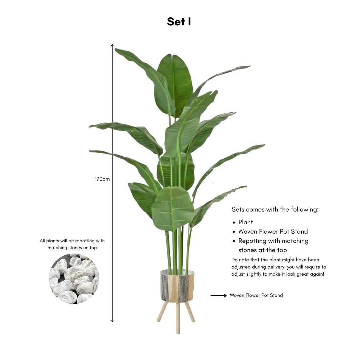 Faux Banana Leaf / Ravenala Plant - 160cm My Store