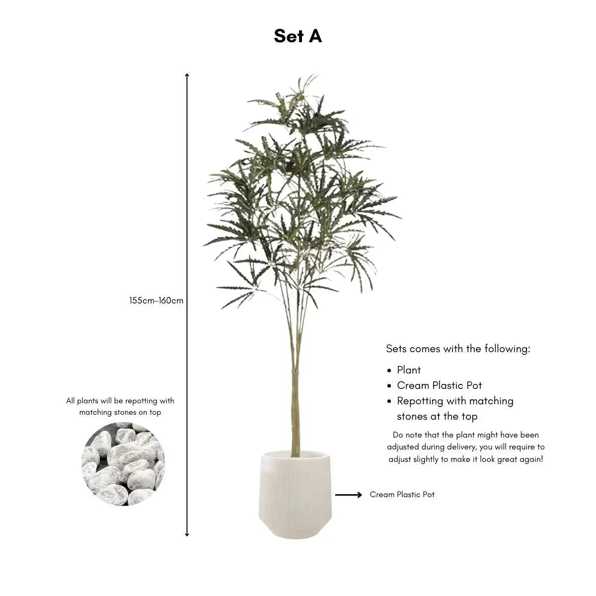 Faux False Aralia Plant My Store