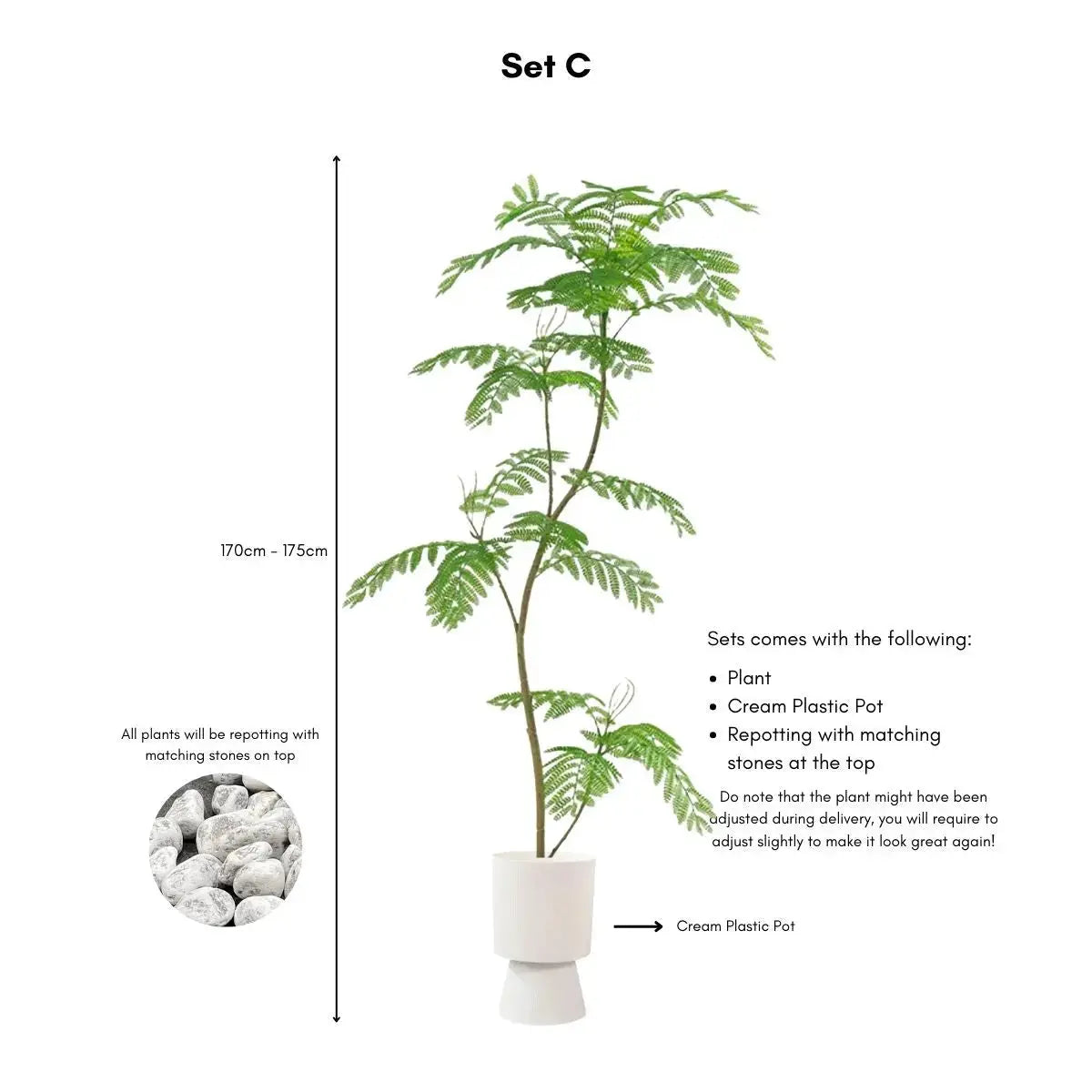 Faux Mimosifolia Tree My Store