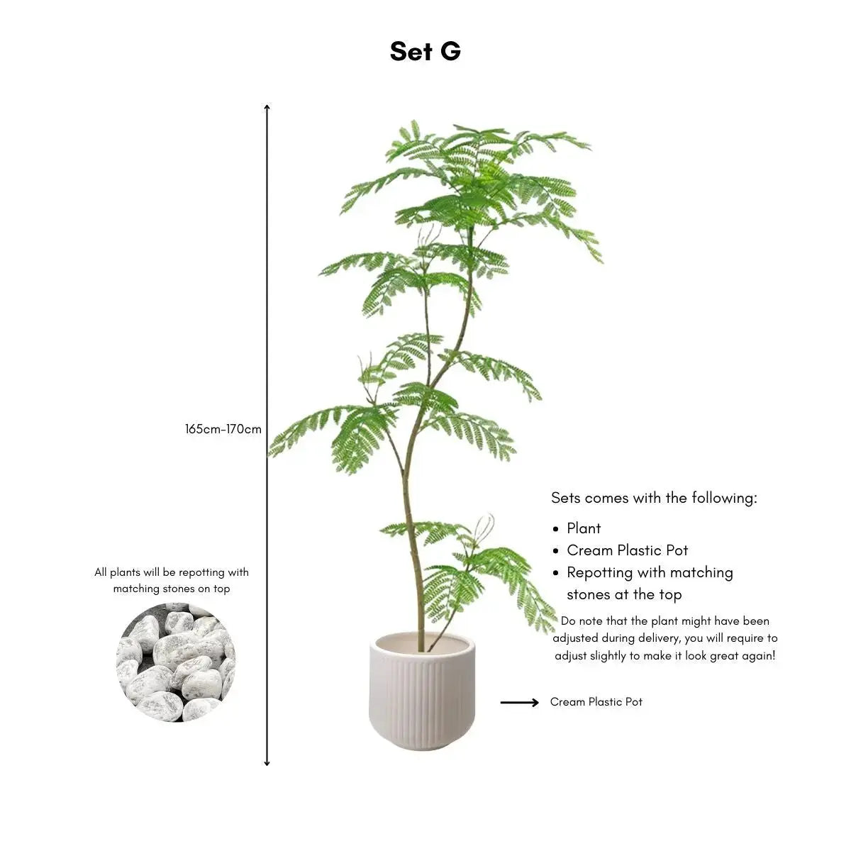 Faux Mimosifolia Tree My Store