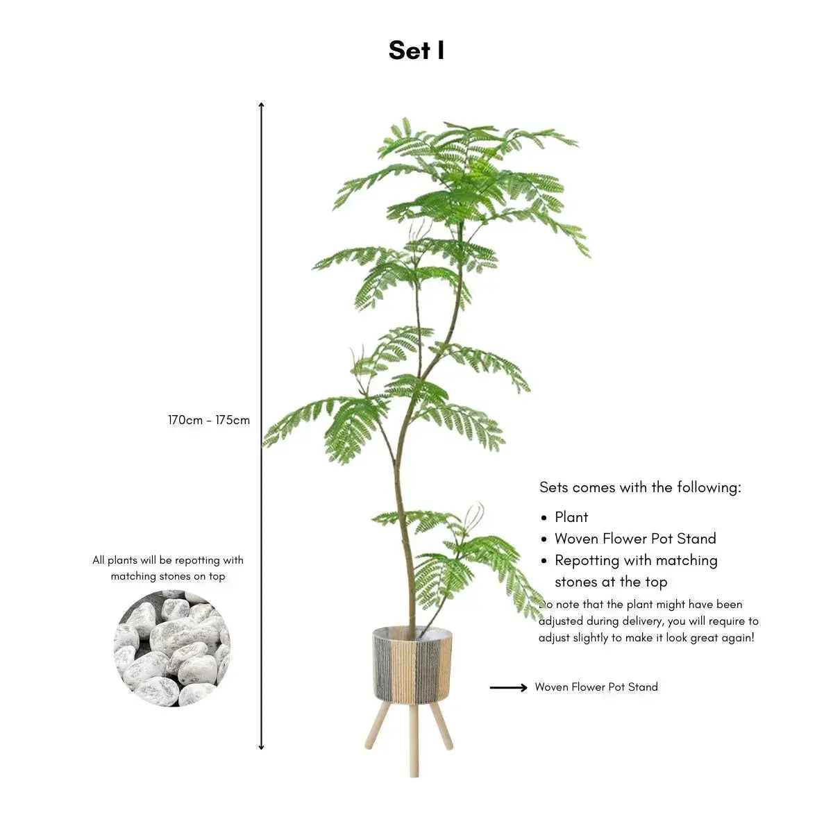 Faux Mimosifolia Tree My Store