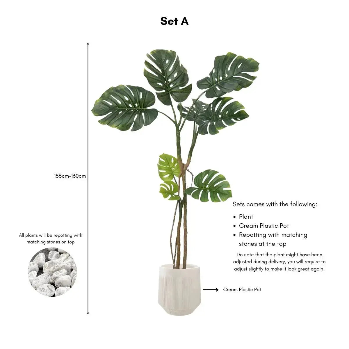 Faux Monstera Plant My Store
