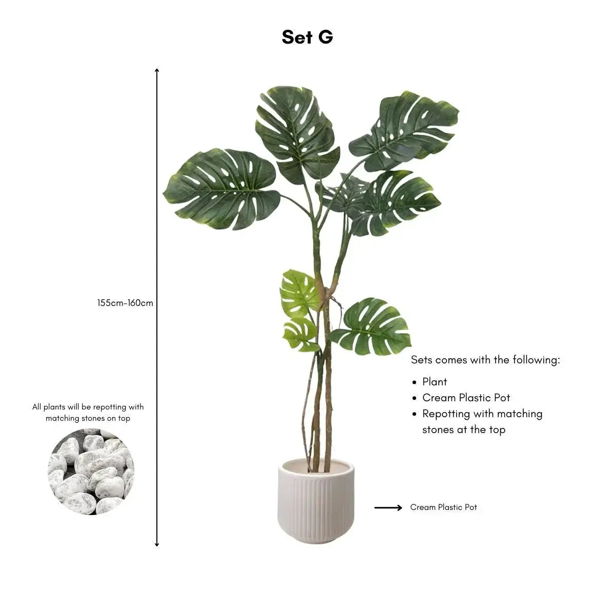Faux Monstera Plant My Store