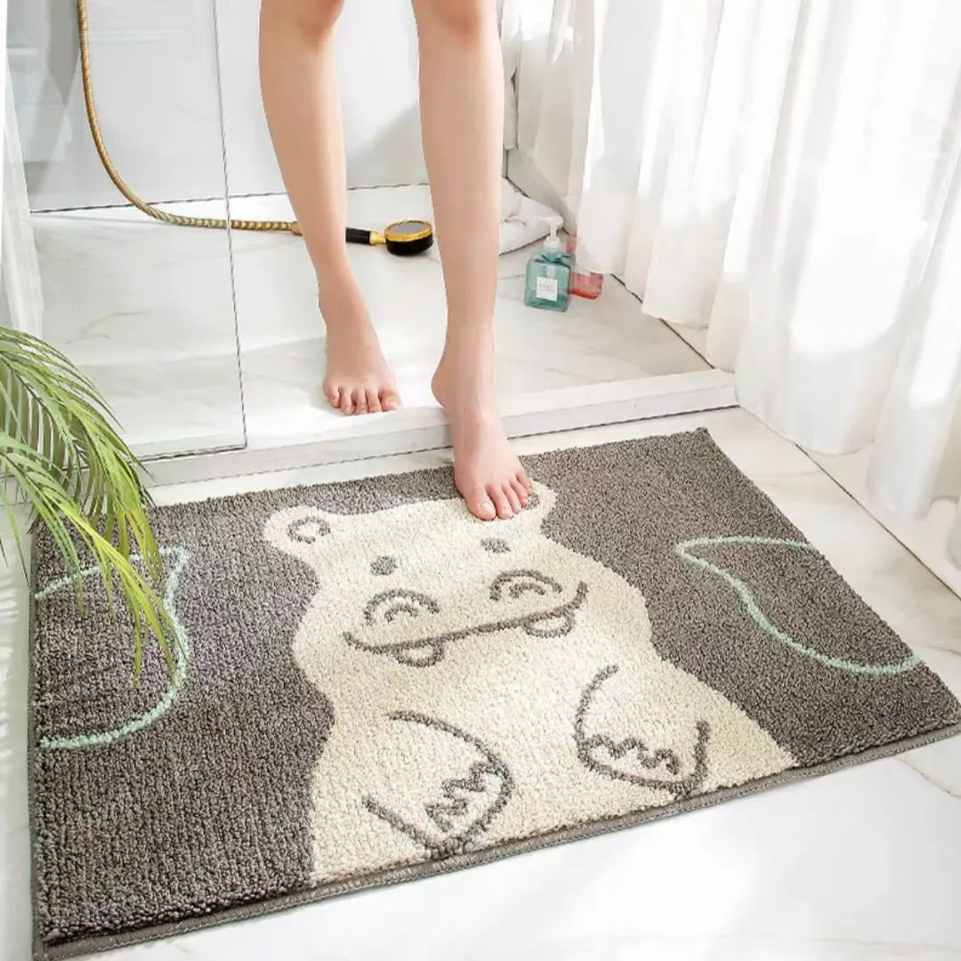 Hippo Bath Mat-Speckled Space