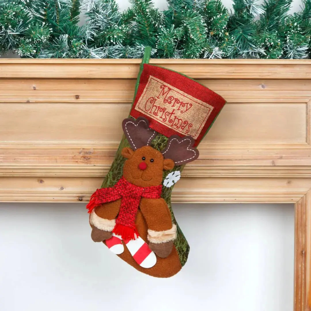 Christmas Hanging Decorative Socks Design C-Speckled Space