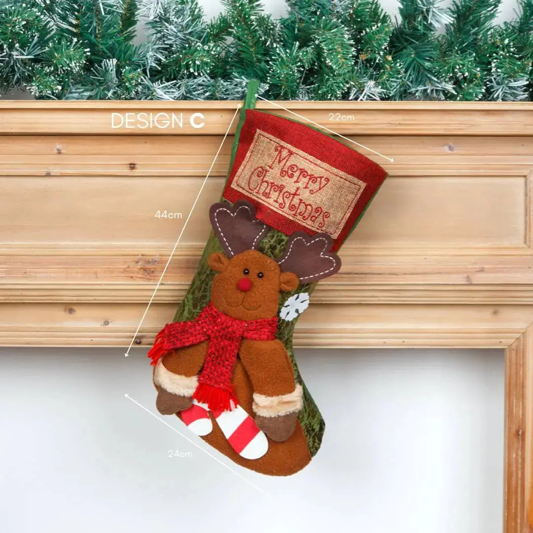 Christmas Hanging Decorative Socks Design C-Speckled Space