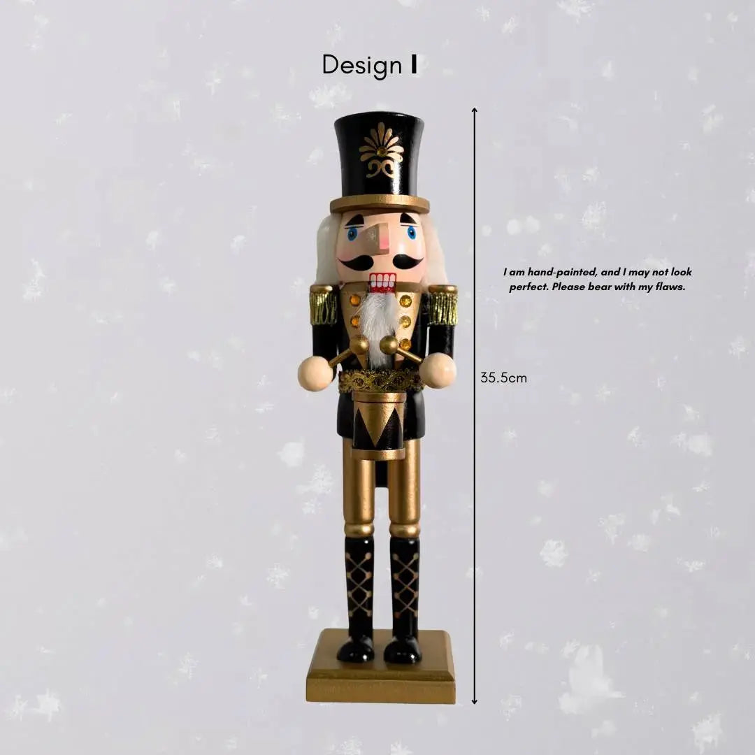 Christmas Wooden Nutcracker Decorative Figurine Design I-Speckled Space