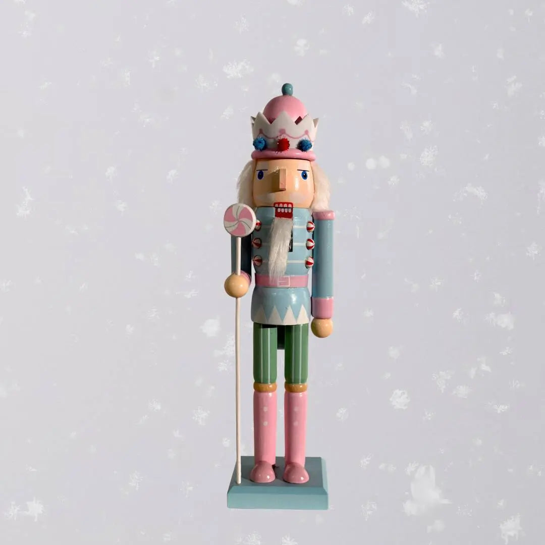 Christmas Wooden Nutcracker Decorative Figurine Design P-Speckled Space