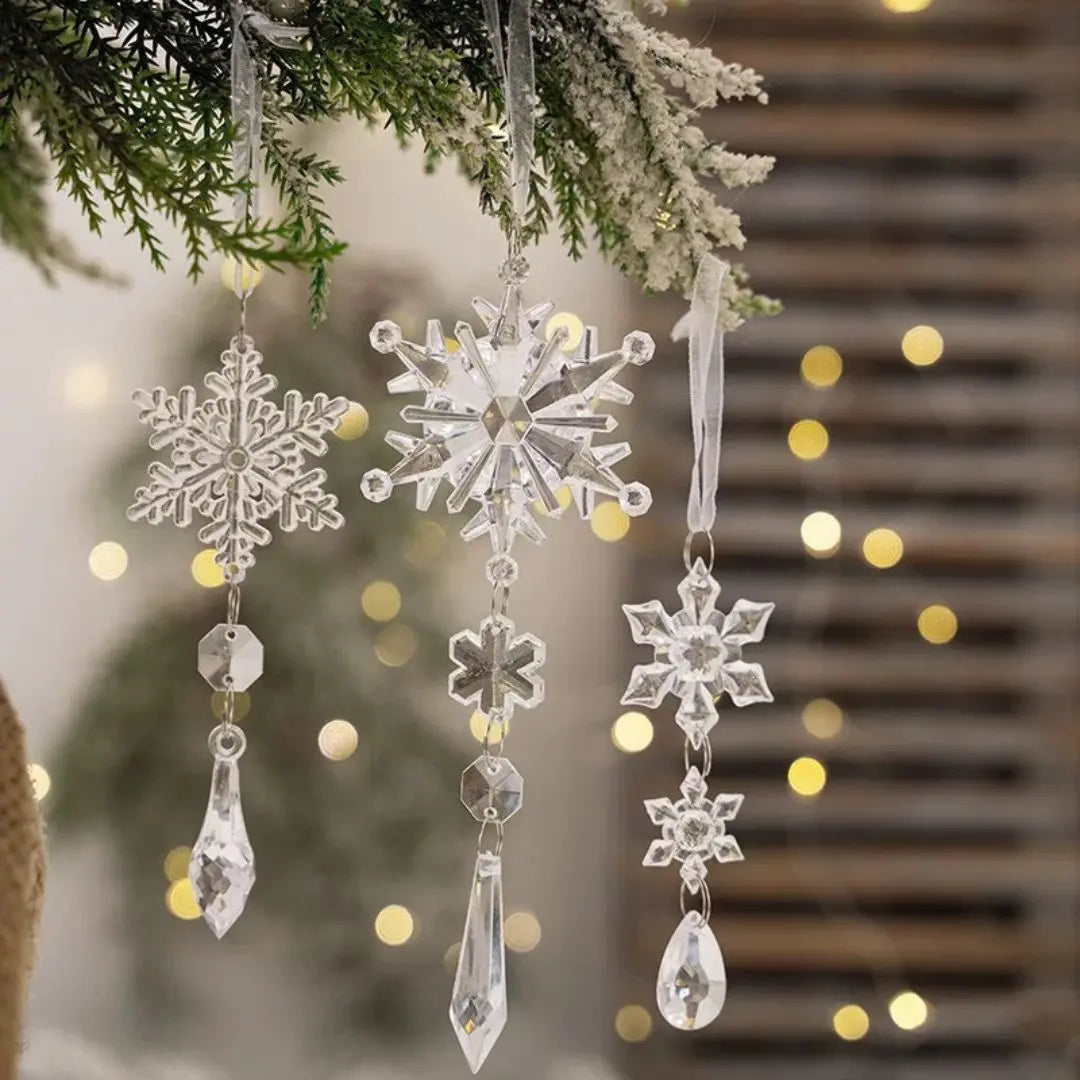 Charlene 18pcs Hanging Acrylic Ornaments-Speckled Space