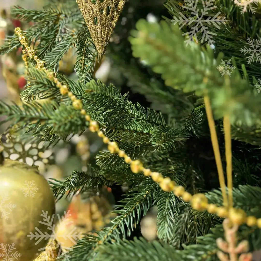 Gold Beads Garland-Speckled Space