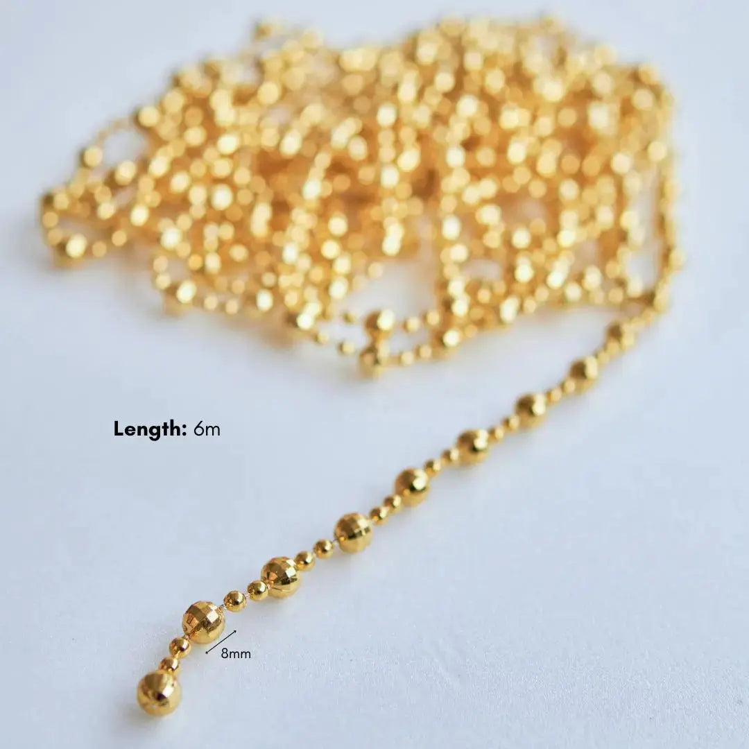 Gold Beads Garland-Speckled Space