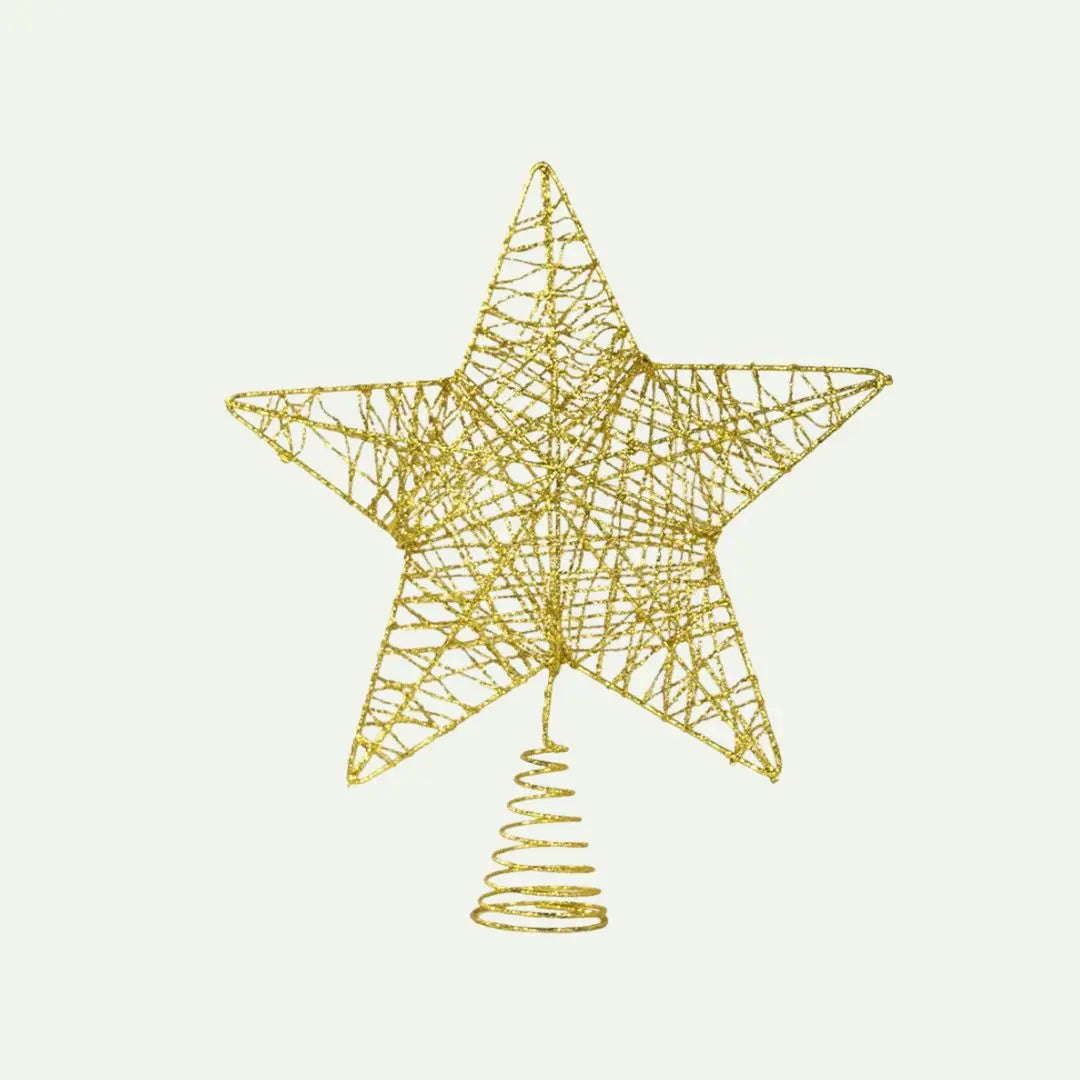 Gold Blinky Star Tree Topper My Store