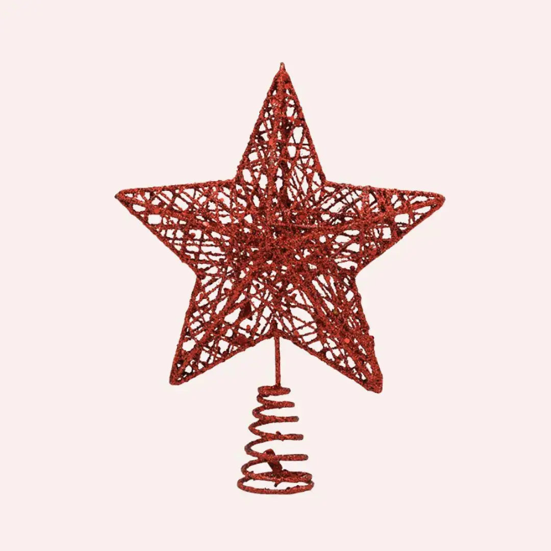 Red Blinky Star Tree Topper My Store