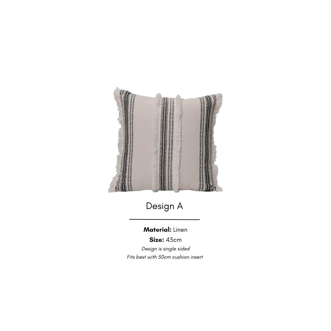 Denise Linen Cushion Cover-Speckled Space