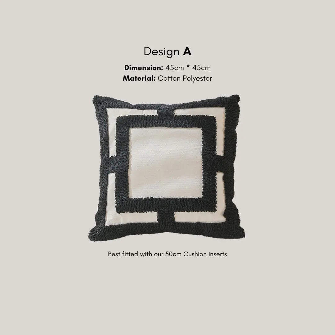 Heekle Tufted Cushion Cover-Speckled Space