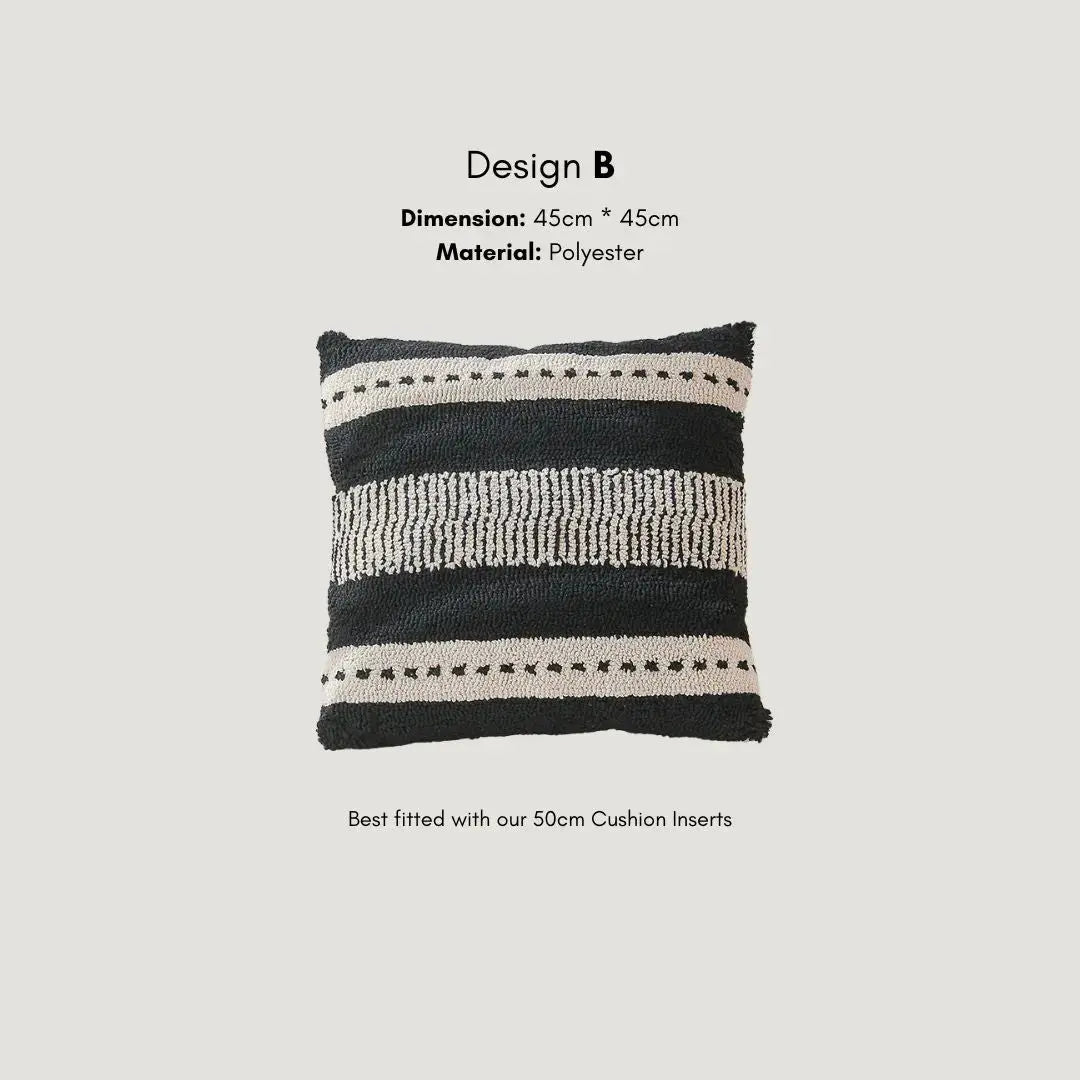 Heekle Tufted Cushion Cover-Speckled Space