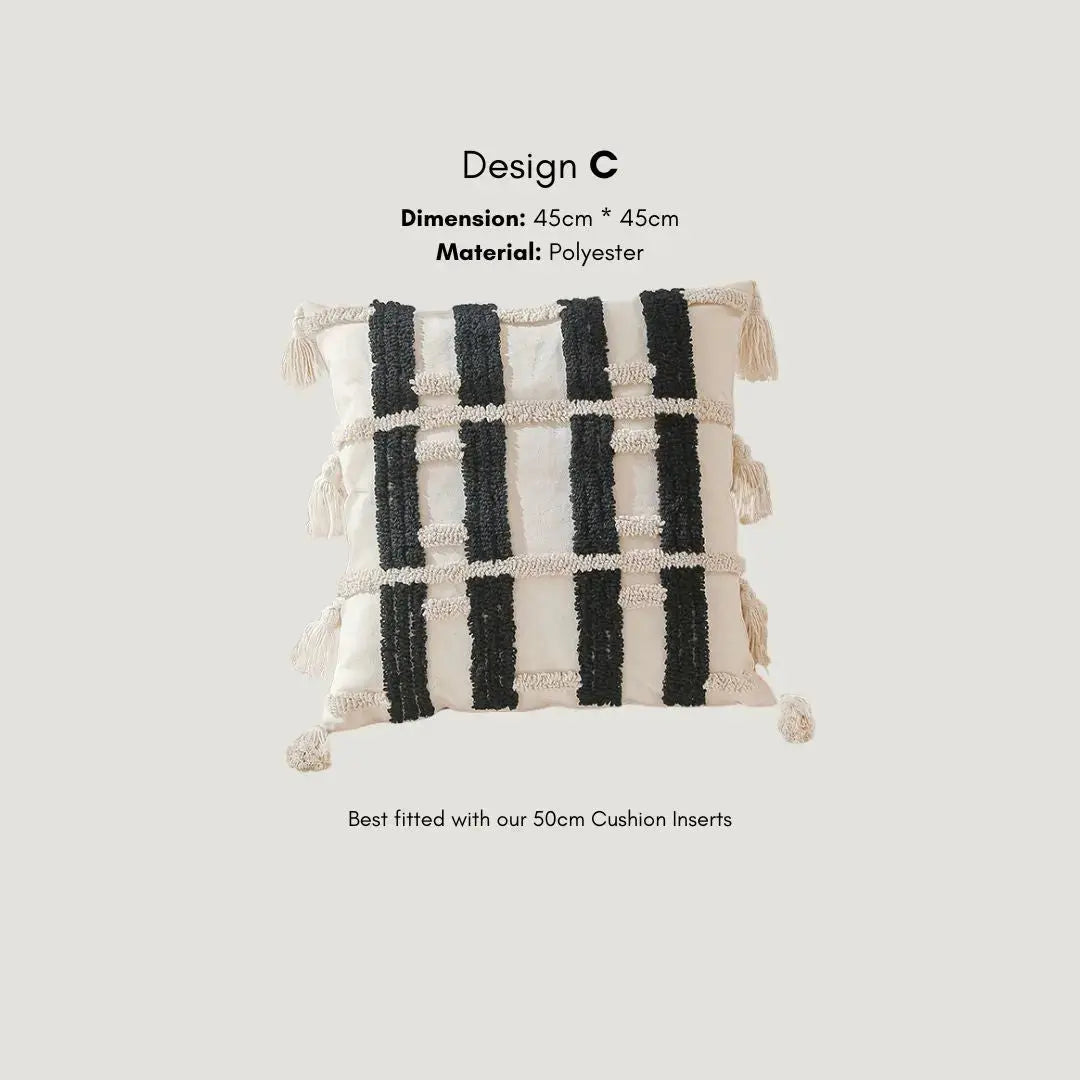 Heekle Tufted Cushion Cover-Speckled Space