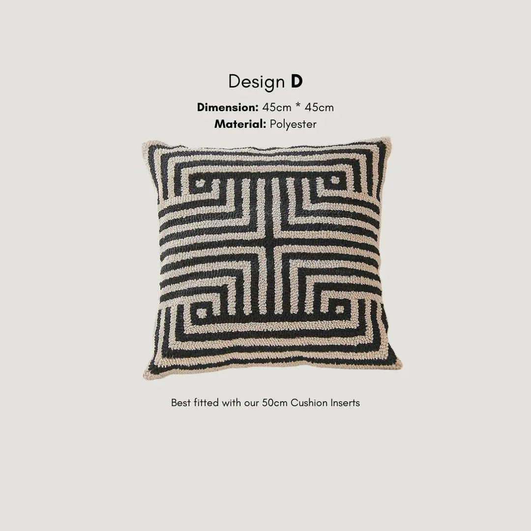 Heekle Tufted Cushion Cover-Speckled Space