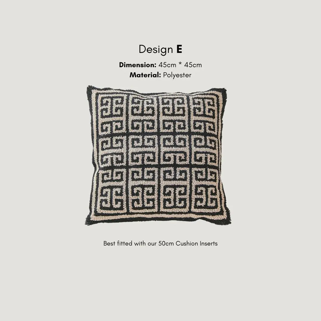 Heekle Tufted Cushion Cover-Speckled Space