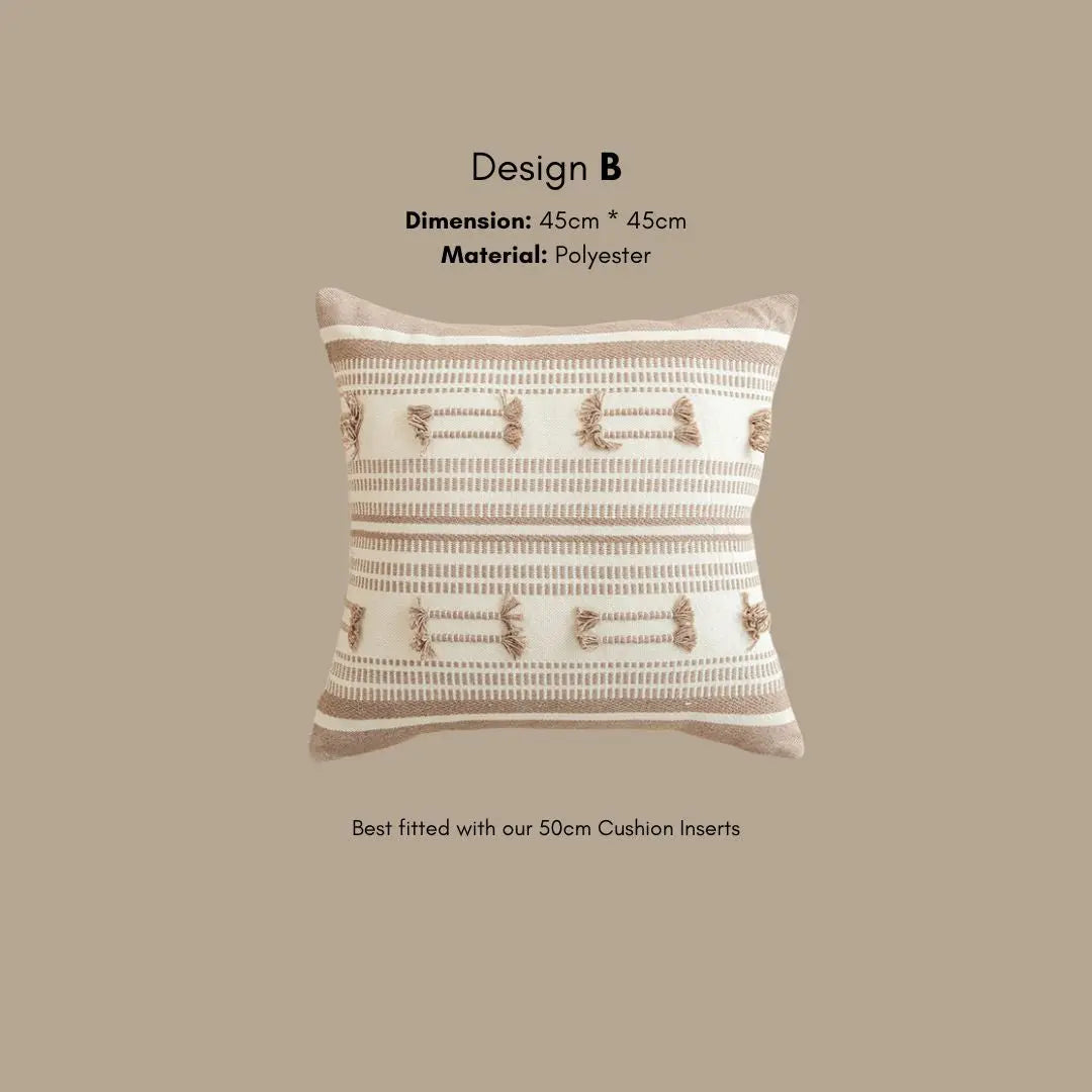 Jowal Tufted Cushion Cover-Speckled Space