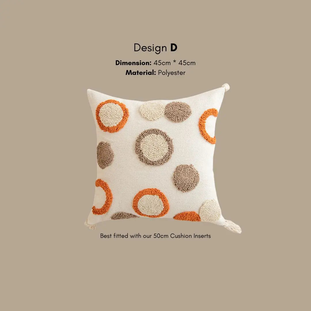 Jowal Tufted Cushion Cover-Speckled Space