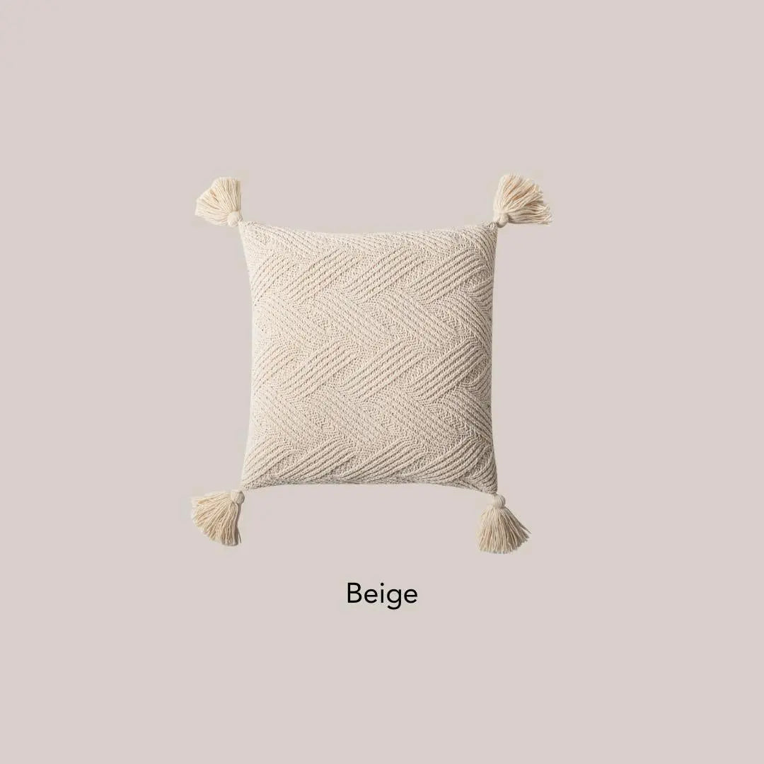 Knoty Knitted Cushion Cover-Speckled Space