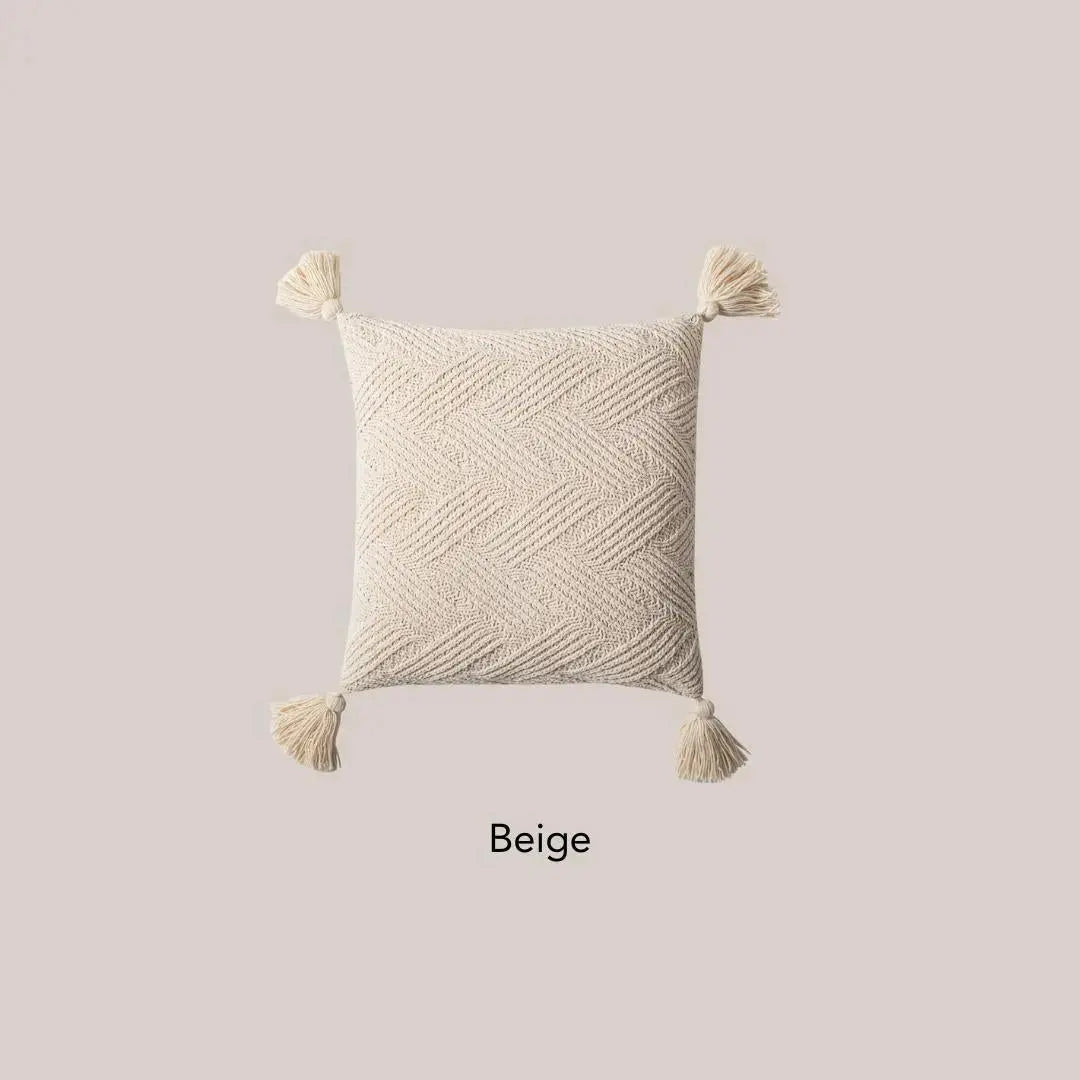 Knoty Knitted Cushion Cover-Speckled Space