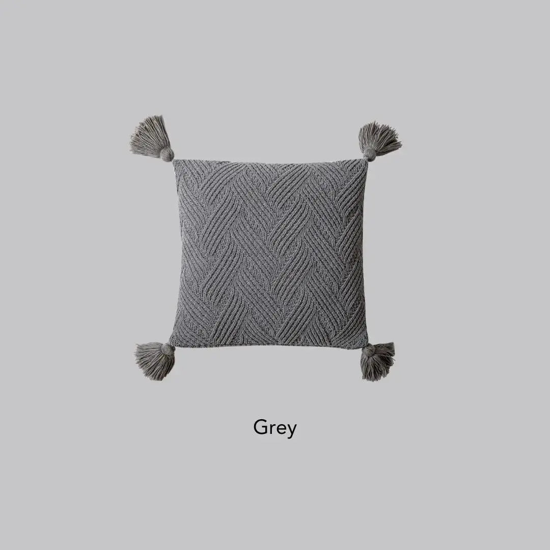 Knoty Knitted Cushion Cover-Speckled Space
