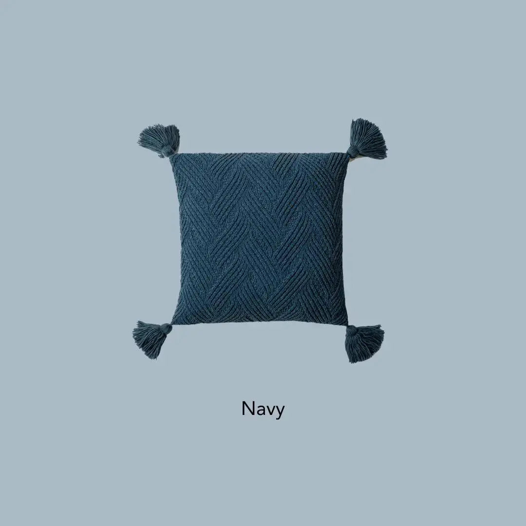 Knoty Knitted Cushion Cover-Speckled Space