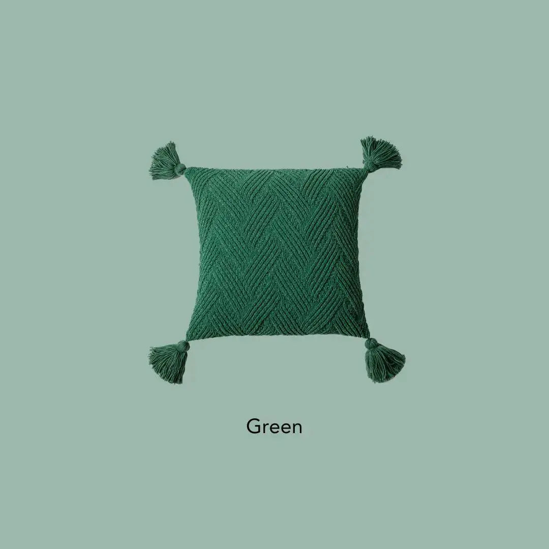 Knoty Knitted Cushion Cover-Speckled Space