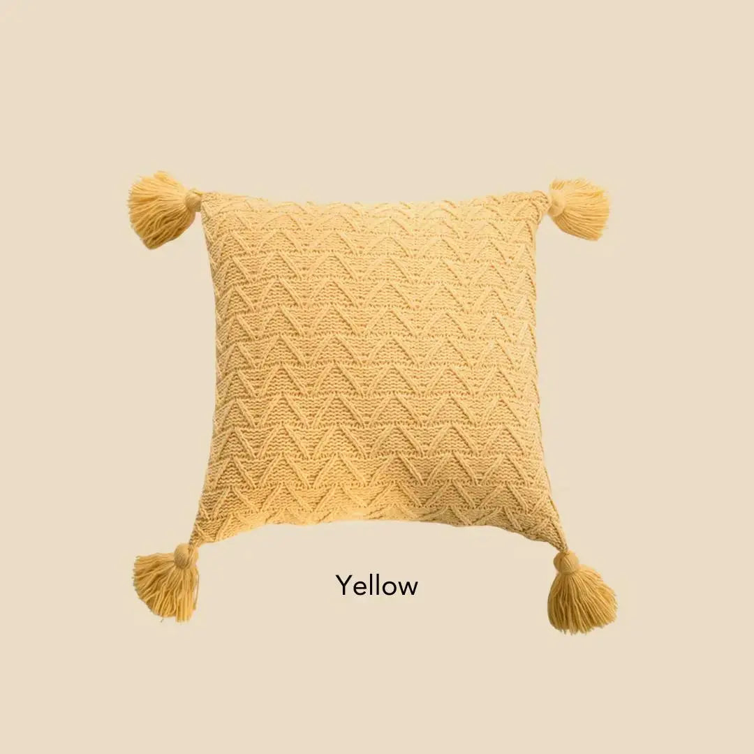 Vanessa Knitted Cushion Cover-Speckled Space