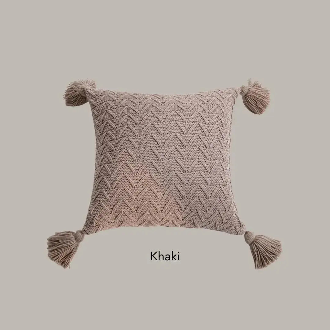 Vanessa Knitted Cushion Cover-Speckled Space