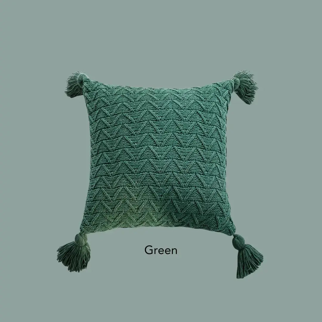 Vanessa Knitted Cushion Cover-Speckled Space