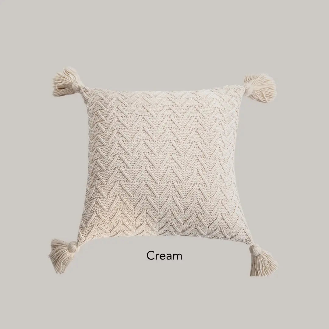 Vanessa Knitted Cushion Cover-Speckled Space