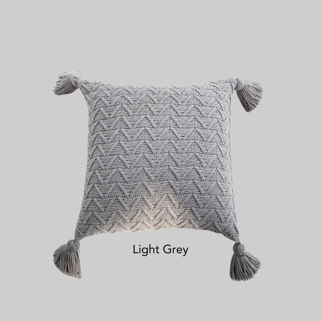 Vanessa Knitted Cushion Cover-Speckled Space